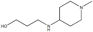 3-[(1-methylpiperidin-4-yl)amino]propan-1-ol Struktur