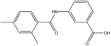 3-[(2,4-dimethylbenzoyl)amino]benzoic acid Struktur