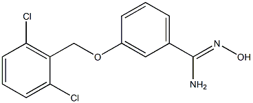 3-[(2,6-dichlorophenyl)methoxy]-N'-hydroxybenzene-1-carboximidamide Struktur