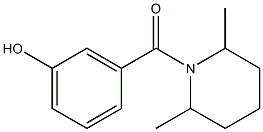 3-[(2,6-dimethylpiperidin-1-yl)carbonyl]phenol Struktur