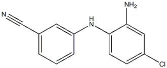 3-[(2-amino-4-chlorophenyl)amino]benzonitrile Struktur