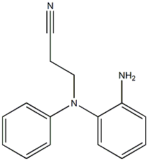 3-[(2-aminophenyl)(phenyl)amino]propanenitrile Struktur