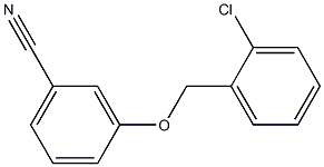 3-[(2-chlorophenyl)methoxy]benzonitrile Struktur