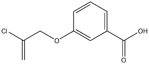 3-[(2-chloroprop-2-enyl)oxy]benzoic acid Struktur