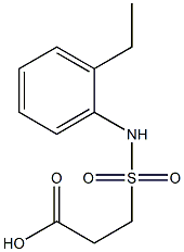 3-[(2-ethylphenyl)sulfamoyl]propanoic acid Struktur