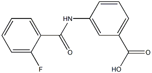 3-[(2-fluorobenzoyl)amino]benzoic acid Struktur