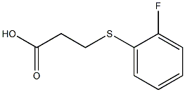 3-[(2-fluorophenyl)sulfanyl]propanoic acid Struktur