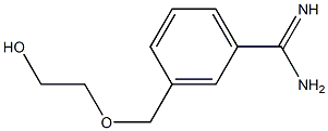 3-[(2-hydroxyethoxy)methyl]benzene-1-carboximidamide Struktur