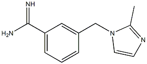 3-[(2-methyl-1H-imidazol-1-yl)methyl]benzenecarboximidamide Struktur