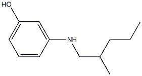 3-[(2-methylpentyl)amino]phenol Struktur