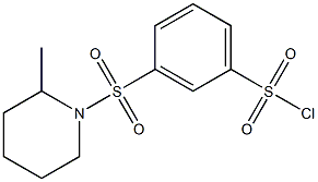 3-[(2-methylpiperidine-1-)sulfonyl]benzene-1-sulfonyl chloride Struktur