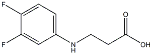 3-[(3,4-difluorophenyl)amino]propanoic acid Struktur