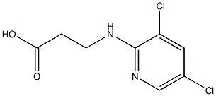 3-[(3,5-dichloropyridin-2-yl)amino]propanoic acid Struktur