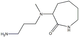 3-[(3-aminopropyl)(methyl)amino]azepan-2-one Struktur