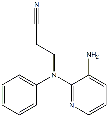 3-[(3-aminopyridin-2-yl)(phenyl)amino]propanenitrile Struktur