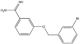 3-[(3-bromobenzyl)oxy]benzenecarboximidamide Struktur