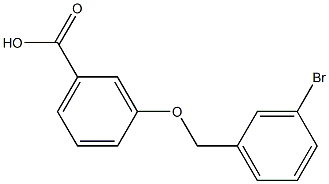 3-[(3-bromophenyl)methoxy]benzoic acid Struktur