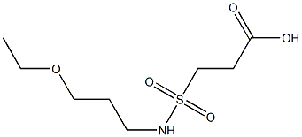 3-[(3-ethoxypropyl)sulfamoyl]propanoic acid Struktur