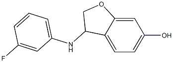 3-[(3-fluorophenyl)amino]-2,3-dihydro-1-benzofuran-6-ol Struktur