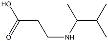 3-[(3-methylbutan-2-yl)amino]propanoic acid Struktur