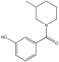 3-[(3-methylpiperidin-1-yl)carbonyl]phenol Struktur