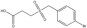 3-[(4-bromobenzyl)sulfonyl]propanoic acid Struktur