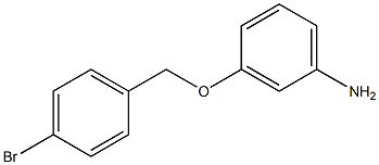 3-[(4-bromophenyl)methoxy]aniline Struktur