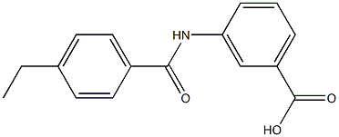 3-[(4-ethylbenzene)amido]benzoic acid Struktur