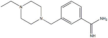 3-[(4-ethylpiperazin-1-yl)methyl]benzenecarboximidamide Struktur