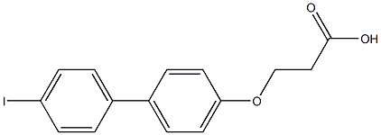 3-[(4'-iodo-1,1'-biphenyl-4-yl)oxy]propanoic acid Struktur