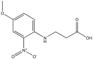 3-[(4-methoxy-2-nitrophenyl)amino]propanoic acid Struktur