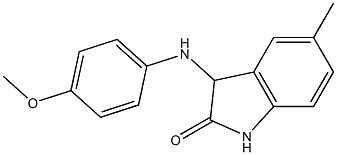 3-[(4-methoxyphenyl)amino]-5-methyl-2,3-dihydro-1H-indol-2-one Struktur