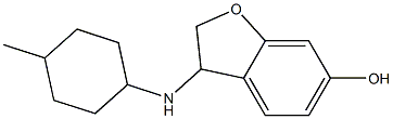 3-[(4-methylcyclohexyl)amino]-2,3-dihydro-1-benzofuran-6-ol Struktur