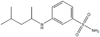 3-[(4-methylpentan-2-yl)amino]benzene-1-sulfonamide Struktur