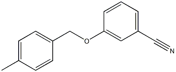 3-[(4-methylphenyl)methoxy]benzonitrile Struktur