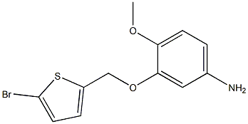 3-[(5-bromothien-2-yl)methoxy]-4-methoxyaniline Struktur