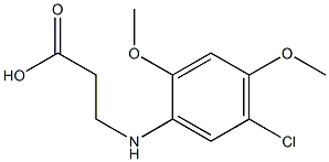 3-[(5-chloro-2,4-dimethoxyphenyl)amino]propanoic acid Struktur