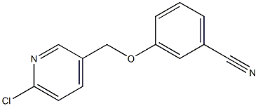 3-[(6-chloropyridin-3-yl)methoxy]benzonitrile Struktur