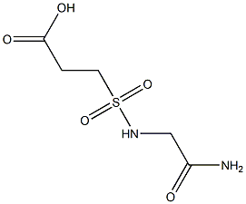 3-[(carbamoylmethyl)sulfamoyl]propanoic acid Struktur