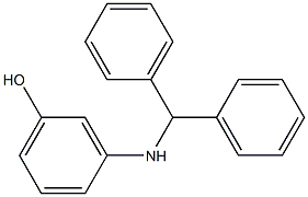 3-[(diphenylmethyl)amino]phenol Struktur