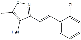 3-[(E)-2-(2-chlorophenyl)vinyl]-5-methylisoxazol-4-amine Struktur