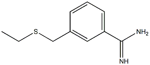 3-[(ethylsulfanyl)methyl]benzene-1-carboximidamide Struktur