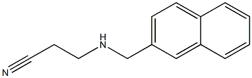 3-[(naphthalen-2-ylmethyl)amino]propanenitrile Struktur