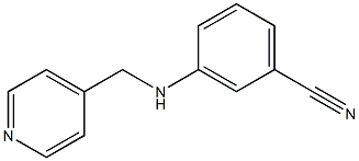 3-[(pyridin-4-ylmethyl)amino]benzonitrile Struktur