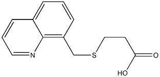 3-[(quinolin-8-ylmethyl)sulfanyl]propanoic acid Struktur