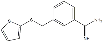 3-[(thiophen-2-ylsulfanyl)methyl]benzene-1-carboximidamide Struktur