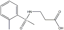 3-[1-(2-methylphenyl)acetamido]propanoic acid Struktur