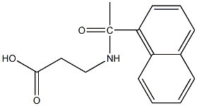 3-[1-(naphthalen-1-yl)acetamido]propanoic acid Struktur