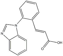 3-[2-(1H-1,3-benzodiazol-1-yl)phenyl]prop-2-enoic acid Struktur