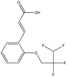 3-[2-(2,2,3,3-tetrafluoropropoxy)phenyl]prop-2-enoic acid Struktur